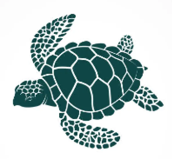 Turtle illustration - pixelated